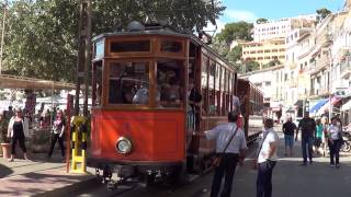 Mallorca Part 1  Straßenbahnen in Port de Sóller HD 1080p [upl. by Nylcoj]