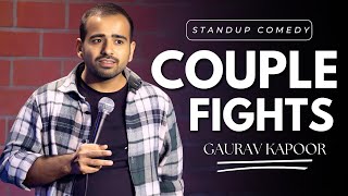 COUPLE FIGHTS  Gaurav Kapoor  Stand Up Comedy  Audience Interaction [upl. by Fawn]