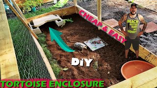 DIY TORTOISE ENCLOSURE EASY BUILD [upl. by Nimrak]