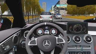 City Car Driving  MercedesBenz C63 AMG Coupe  High Traffic Racing [upl. by Secor]