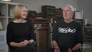 Fabric 2020  Meet the Makers Ep1  Letter Press traditional printing with Fiona and Barry [upl. by Bender]