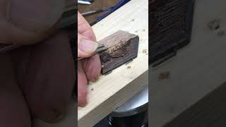 Carving a cuckoo door woodworking woodcarving [upl. by Gensmer468]