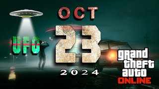 UFO Location October 23rd 2024 GTA 5 Online [upl. by Eirrac279]