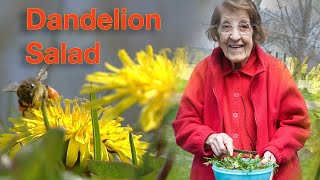 Great Depression Cooking  Dandelion Salad [upl. by Bowlds]