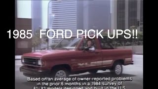 6 Old Ford Pickup Truck Commercials In 1985 only 5993 and 88 APR [upl. by Gert]