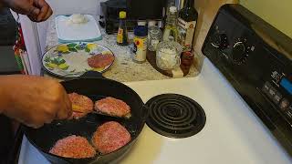 Salisbury steak with scratch made onion gravy countryboycooking [upl. by Perr814]