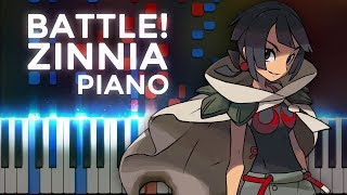 Pokemon · Battle Zinnia · Duet  LyricWulf Piano Tutorial on Synthesia [upl. by Aihsakal]