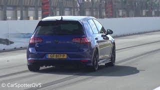 400HP Golf 7R vs Mercedes A45 AMG vs GTR vs 7 GTI [upl. by Annaihs]