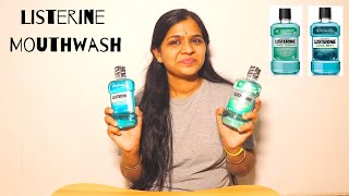 Listerine Mouthwash ReviewListerine cavity fighter Mouthwash  Listerine Cool Mint Mouthwash [upl. by Ezaria289]