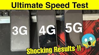 3G vs 4G vs 5G speed test live ftBSNL amp Jio  The Technologist [upl. by Ahtelrac]