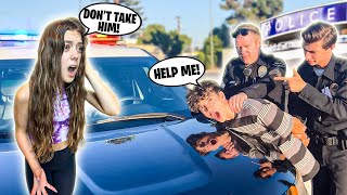 Getting arrested in front of my GIRLFRIEND to see her reaction SHE CRIED 🚔😭Nick Bencivengo [upl. by Bergen]