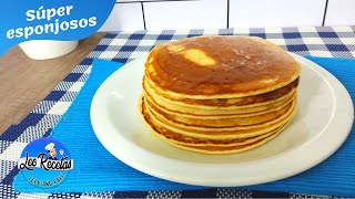 Cómo hacer PANQUEQUES CASEROS fácil y rápido  PANQUEQUES AMERICANOS  masa de panqueques  hotcakes [upl. by Lsil]