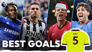 Sensational Strikes Top Goals from Premier League Number 5s [upl. by Ernaldus]