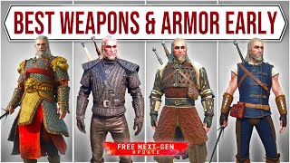 Witcher 3 – Best Weapons amp Armor Early Location Next Gen Update [upl. by Frederich]