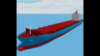 Roblox Shipping lanes Reviewing Panamax ship [upl. by Ducan]