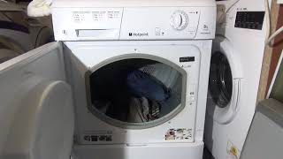 Review and demonstration Hotpoint TCM580 8kg condenser dryer [upl. by Azitram]