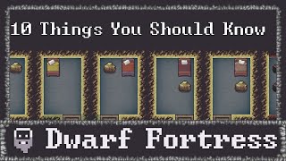 10 Things you Should Know Before Playing Dwarf Fortress [upl. by Suzie]