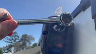 How to manually close an electric awning Motorhome Caravan Carefree Awning [upl. by Latvina]