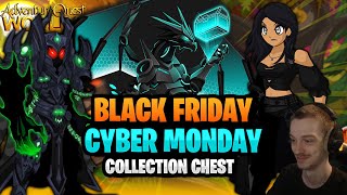 Black Friday Cyber Monday 10k Collection Chest Harvest Fest 2024 Adventure Quest Worlds AQW [upl. by Lewellen]