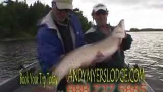 Ontario Fishing at Andy Myers Lodge on Eagle Lake Ontario Canada [upl. by Galatia433]