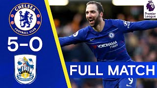 Chelsea 50 Huddersfield  Higuain amp Hazard Star In Thrashing  Full Match Replay [upl. by Leirea389]