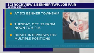 Job fair for SCI Rockview Benner Township to have onsite interviews [upl. by Akemahc]