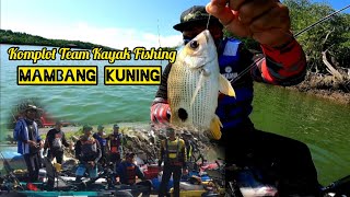 MEMANCING SIAKAP MUARA SUNGAI SEPANG BAGAN LALANG  KOMPLOT TEAM KAYAK FISHING MAMBANG KUNING [upl. by Zipporah]