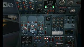 FSX Captain Sim Boeing 727100200 cold and dark startup [upl. by Tallbot]