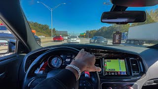 SCAT PACK CAMAROS amp HELLCAT SWIM THROUGH HIGHWAY TRAFFIC OUT OF STATE [upl. by Kcor]