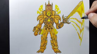 How to draw new upgraded titan clockman in skibidi toilet multiverse 30 [upl. by Emmett]