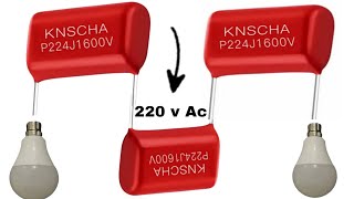 225k 450 volt Capacitor  capacitor connection on Ac voltage  Dimmer voltage Remove on Led Light [upl. by Jamey]