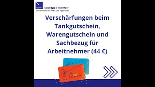 Verschärfungen beim Tankgutschein Warengutschein und Sachbezug für Arbeitnehmer 44 € [upl. by Katine]