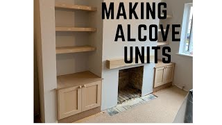 Alcove units and floatings shelves joinery carpentry woodworking [upl. by Ginny729]