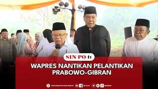 Wapres Nantikan Pelantikan PrabowoGibran [upl. by Lynad]