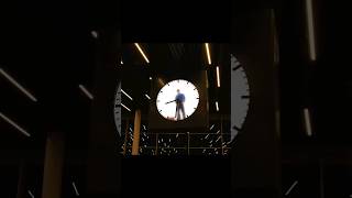 Man trapped in a clock at Amsterdams Airport [upl. by Beore]