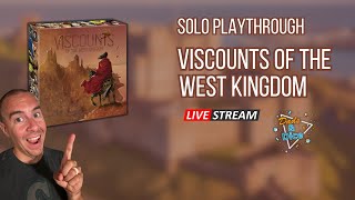 Viscounts of the West Kingdom  Solo Playthrough  Live Stream [upl. by Ylrebmyk]