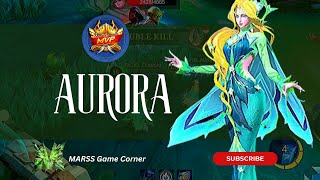 EPIC COMEBACK  AURORA GAMEPLAY MOBILE LEGENDS  BUILD amp EMBLEM  SOLO PLAYER [upl. by Philips]