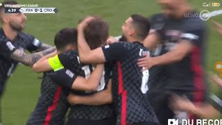 Francuska vs Hrvatska 0  1  Luka Modrić gol  Saša Lugonjić Nova TV [upl. by Pegma]