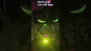 Truck LED Display Animated Scrolling Blinking Eye Messages Flexible LED Screen Devils Eye LED Panel [upl. by Duffie]