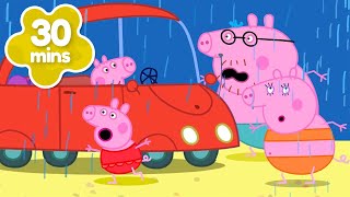 The Rainy Beach Day ☔️  Peppa Pig Full Episodes [upl. by Aicenra393]