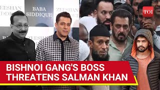 After Baba Siddique Killing Bishnois Chilling Threat For Salman Khan If Anyone Helps [upl. by Pownall]