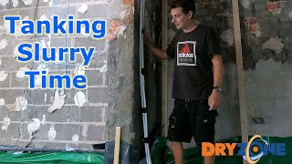 Rising Damp Fix with Tanking Slurry from DryZone to fix the old house  DIY The old house build [upl. by Cyndia]