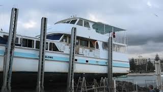 MV Bennelong has some corking work done on the slip [upl. by Mackler]