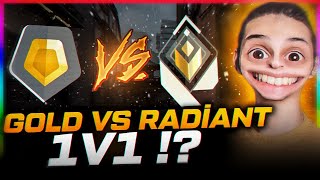 GOLD VS RADİANT 1v1  KİM KAZANIR   VALORANT [upl. by Quincy]