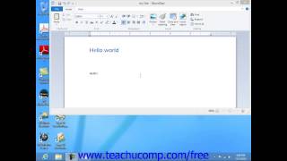 Windows 8 Tutorial Closing a Document in WordPad Microsoft Training Lesson 77 [upl. by Spiros]