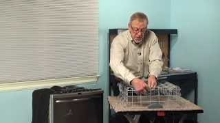 Dishwasher Repair  Replacing the Upper Rack Assembly Frigidaire Part  A01986801 [upl. by Sivek112]