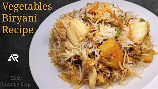 Easy Step by Step Vegetables Dum Biryani Recipe  Rostone [upl. by Sherj8]