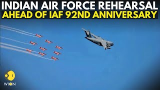 IAF LIVE IAF conducts full dress rehearsal in Chennai ahead of its 92nd anniversary celebration [upl. by Perri]