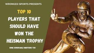 Top 10 Heisman Trophy Snubs [upl. by Nitsirk]