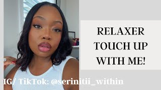 Hair Touch up  Relaxer  Trim  Proper way to shampoo  Serinitii Within [upl. by Edmund]